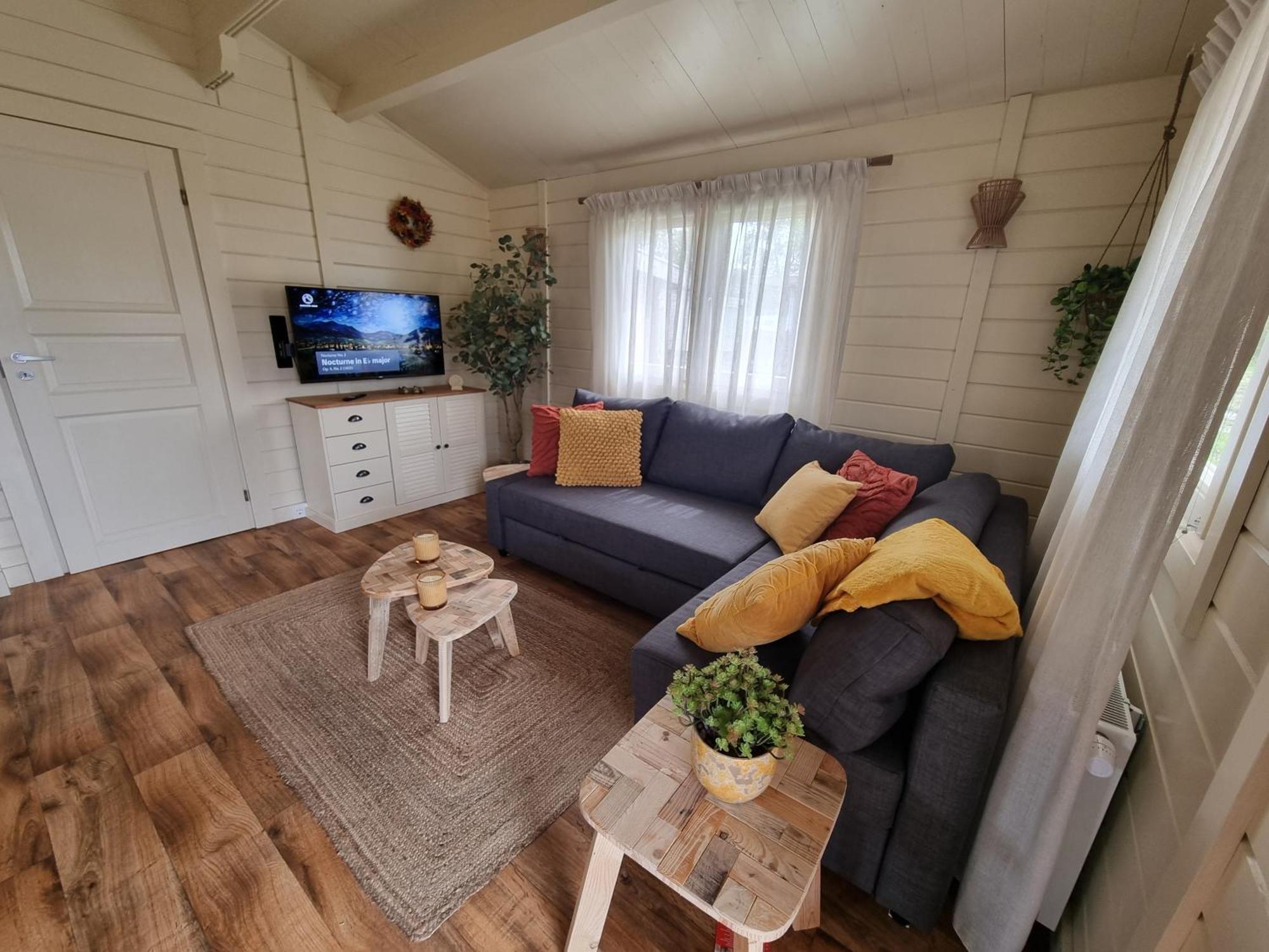 Nieuw - Luxe Blokhut Chalet In Bosrijke Omgeving Anloo Eksteriør billede